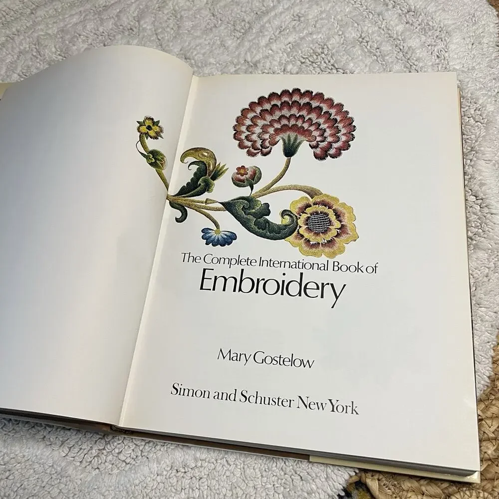 Vintage 1970s Coffee Table Hard Cover Embroidery Books Techniques History Guides